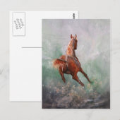 Geboren in Barrel Race Briefkaart (Voorkant / Achterkant)