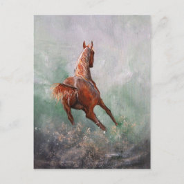 Geboren in Barrel Race Briefkaart