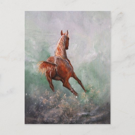 Geboren in Barrel Race Briefkaart (Voorkant)