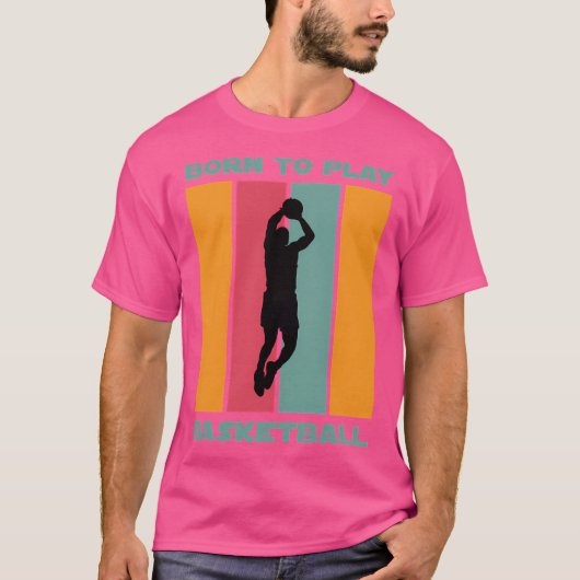 Geboren in Basketball T-shirt (Voorkant)