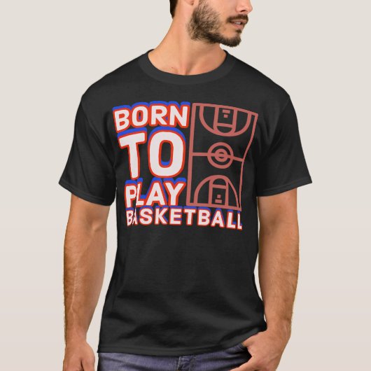 Geboren in Basketball T-shirt (Voorkant)