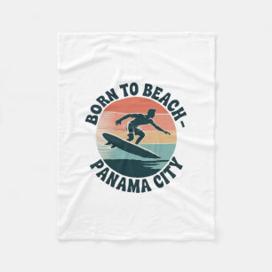 Geboren in Beach Panama City Fleece Deken