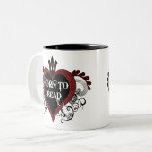 Geboren in Bead (rode) mok (Voorkant links)