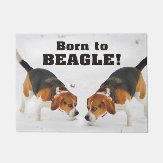 Geboren in Beagle Deurmat (Voorkant)