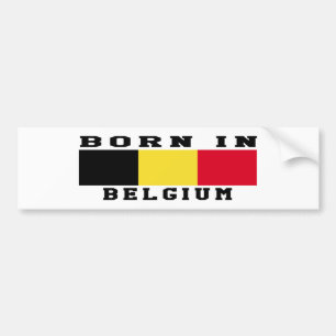 Geboren in België Bumpersticker