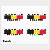 Geboren in België Rechthoekige Sticker (Vel)