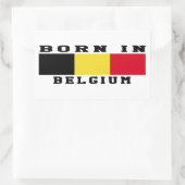Geboren in België Rechthoekige Sticker (Tas)