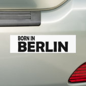 geboren in berlijn bumpersticker (Op auto)