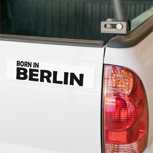 geboren in berlijn bumpersticker (Op Truck)