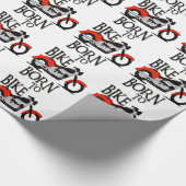 Geboren in Bike Cadeaupapier (Hoek)