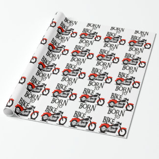 Geboren in Bike Cadeaupapier