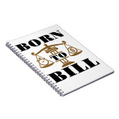 Geboren in Bill Attorney Lawyer Notitieboek (Rechterzijde)