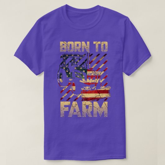 Geboren in boerderij2 t-shirt (Design voorkant)