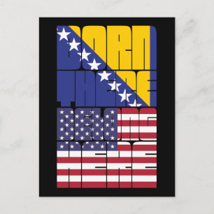 Geboren in Bosnië, Amerikanen van hart Briefkaart