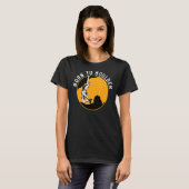 Geboren in Boulder Rock cliber Boulderer Boulderin T-shirt (Voorkant volledig)