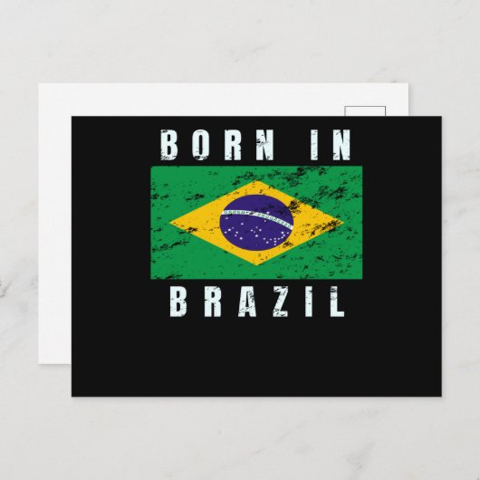 Geboren in Brazilië Briefkaart (Voorkant / Achterkant)