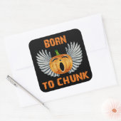 Geboren in brok vierkante sticker (Envelop)