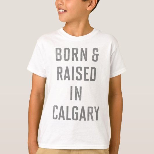 Geboren in Calgary T-shirt (Voorkant)