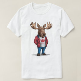 Geboren in Canada Patriottische Eland T-shirt