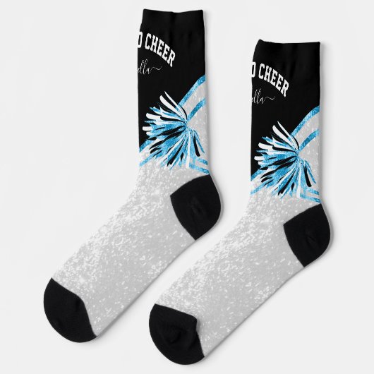 Geboren in Cheer / Dance - Babyblauwe sokken (Links)