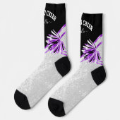 Geboren in Cheer / Dance - Paarse sokken (Links)