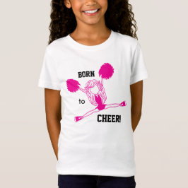Geboren in Cheer - Hot Pink T-shirt