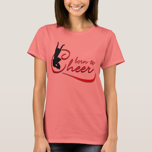 Geboren in Cheer T-shirt (Voorkant)
