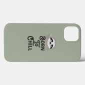 Geboren in Chill Sloth Funny Case-Mate iPhone Case (Achterkant (horizontaal))