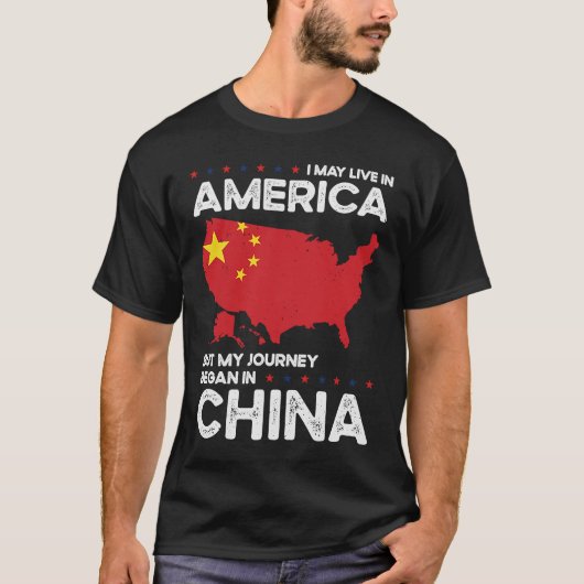 Geboren in Chinees China American Citiship 2 T-shirt (Voorkant)