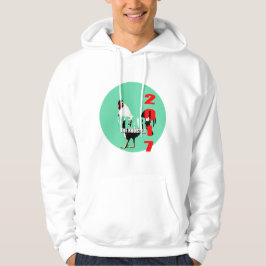 Geboren in Chinees Haan Jaar 2017 Verjaardag Hoodi Hoodie
