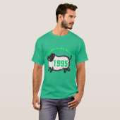 Geboren in Chinees Man Varkenspad 1995 groen T-shi T-shirt (Voorkant volledig)