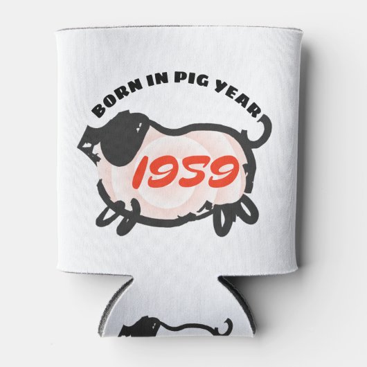 Geboren in Chinees Varkensjaar 1959 Zodiac Koelbox Blikjeskoeler (Voorkant)