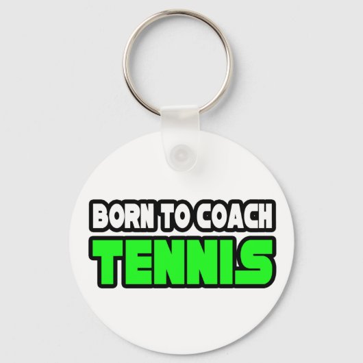 Geboren in Coach Tennis Sleutelhanger (Voorkant)