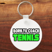 Geboren in Coach Tennis Sleutelhanger (Voorkant)