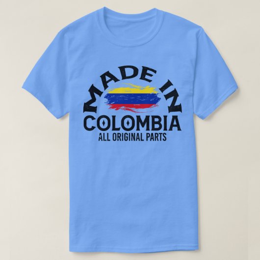 Geboren in Colombia 1 T-shirt (Design voorkant)