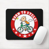 Geboren in Cycle Mousepad Muismat (Met muis)