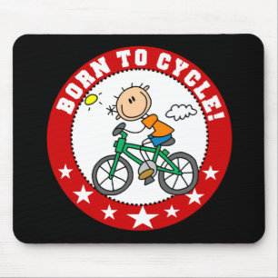 Geboren in Cycle Mousepad Muismat
