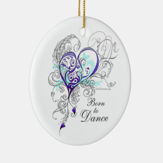 Geboren in Dance 2-Sided Ornament (Rechts)