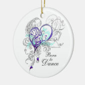 Geboren in Dance 2-Sided Ornament (Links)