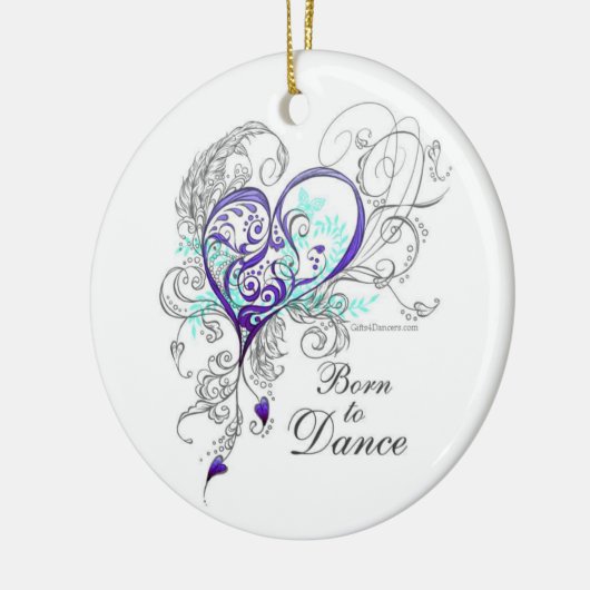 Geboren in Dance 2-Sided Ornament (Links)