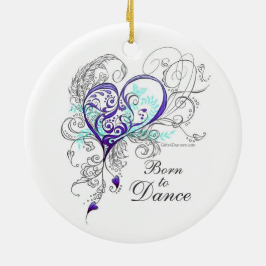 Geboren in Dance 2-Sided Ornament (Achterkant)