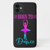 Geboren in Dance Ballerina iPhone/iPad case (Achterkant)