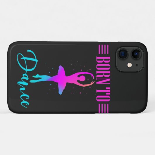 Geboren in Dance Ballerina iPhone/iPad case (Achterkant (horizontaal))