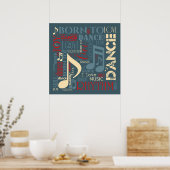 Geboren in Dance Blue ID277 Poster (Keuken)