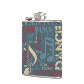 Geboren in Dance Blue/Red/Gold ID277 Heupfles (Links)