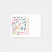 Geboren in Dance Blue/Red/Gold ID277 Post-it® Notes