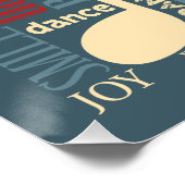 Geboren in Dance Blue/Red/Gold ID277 Poster (Hoek)