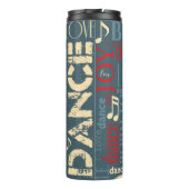 Geboren in Dance Blue/Red/Gold ID277 Thermosbeker (Achterkant)