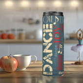 Geboren in Dance Blue/Red/Gold ID277 Thermosbeker