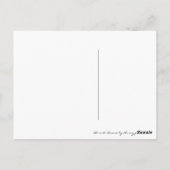 Geboren in Dance Brown ID277 Briefkaart (Achterkant)